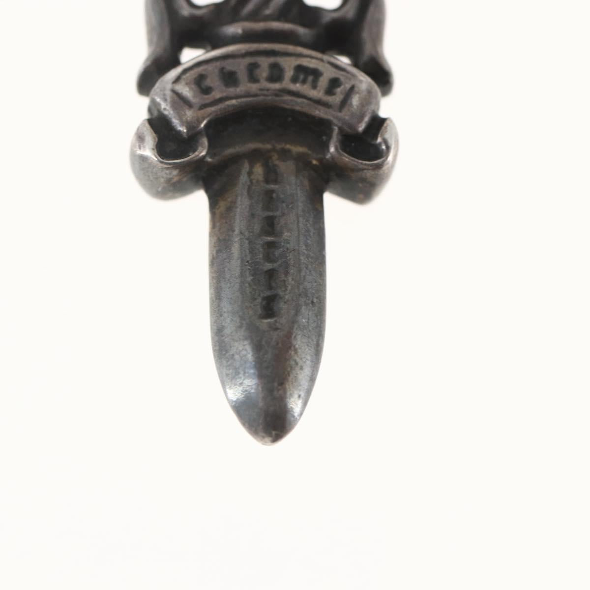 Chrome Hearts Dagger Charm Pendant Top Ag925 Silver Auth 165865SM