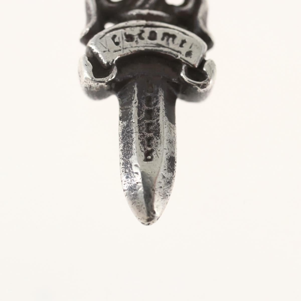Chrome Hearts Dagger Charm Pendant Top Ag925 Silver Auth 165867SM