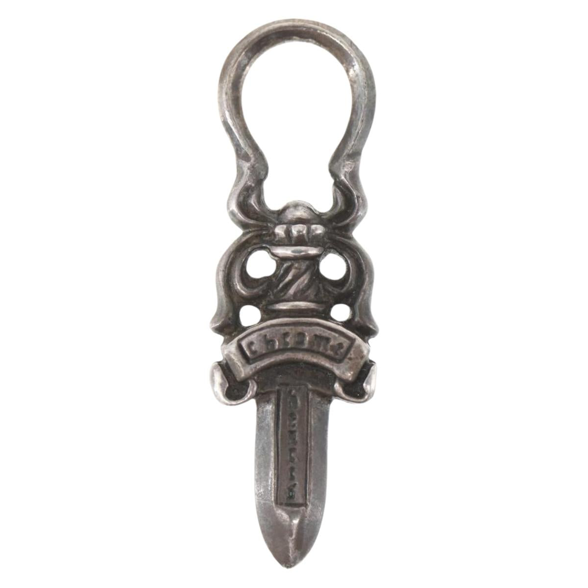 Chrome Hearts Dagger Charm Pendant Top Ag925 Silver Auth 165870SM