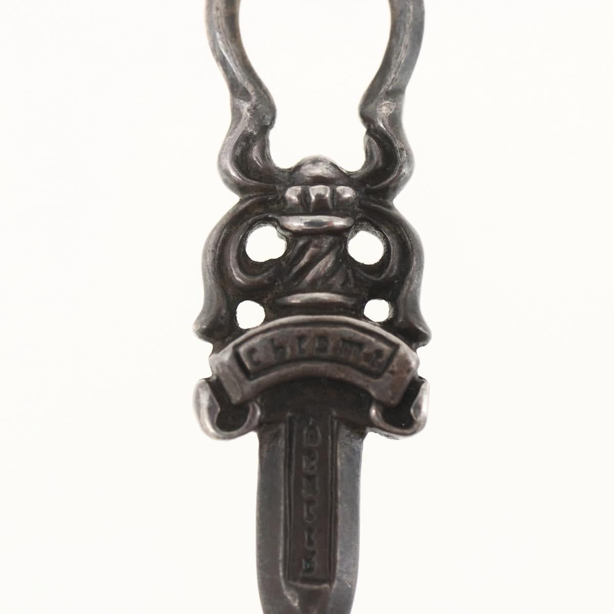 Chrome Hearts Dagger Charm Pendant Top Ag925 Silver Auth 165870SM