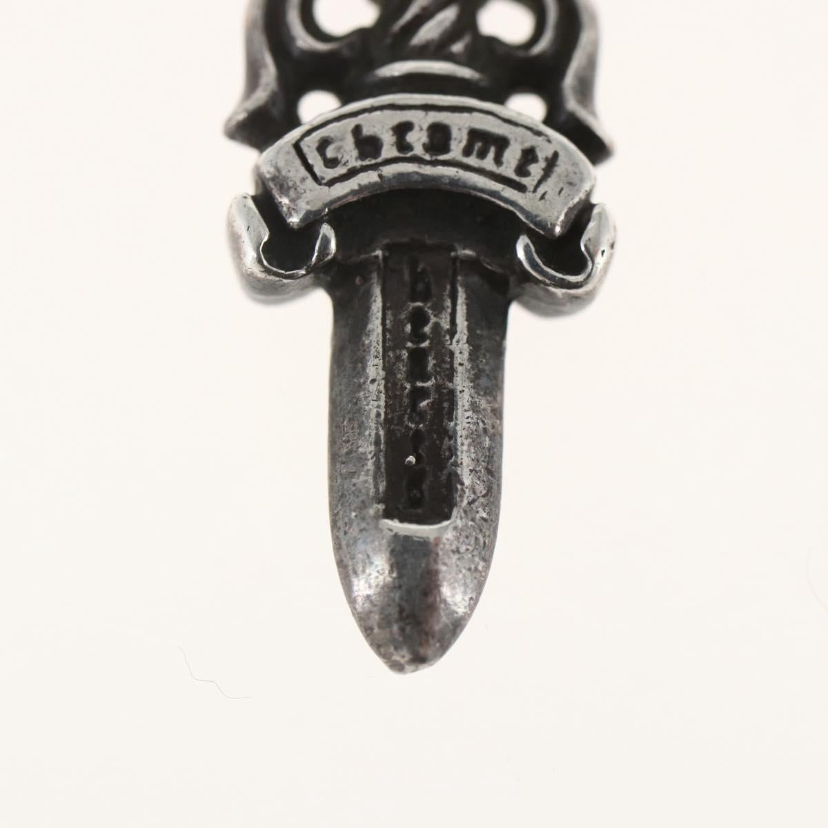 Chrome Hearts Dagger Charm Pendant Top Ag925 Silver Auth 165871SM