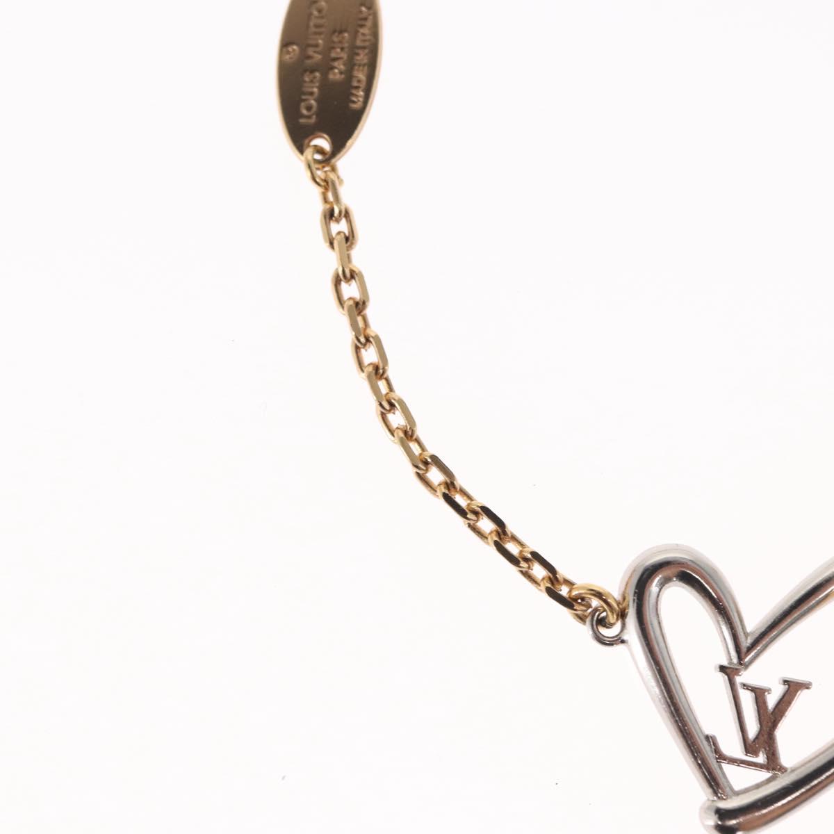 LOUIS VUITTON Brassle Heart Falling in Love metal Gold M00466 LV Auth 165877SM