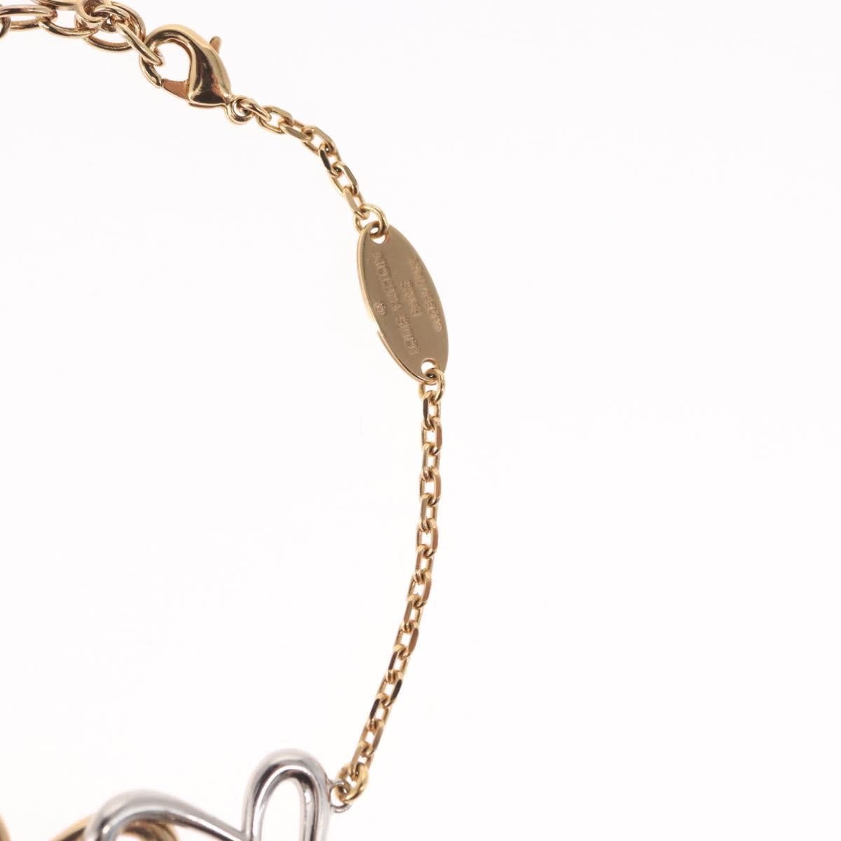 LOUIS VUITTON Brassle Heart Falling in Love metal Gold M00466 LV Auth 165877SM