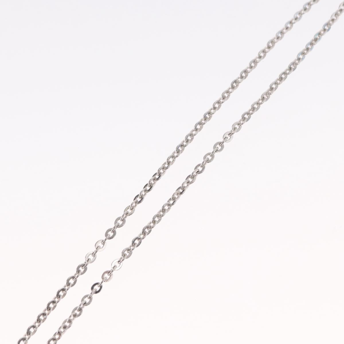 LOUIS VUITTON Pandantif V Necklace Ag925 Silver M67394 LV Auth 165878