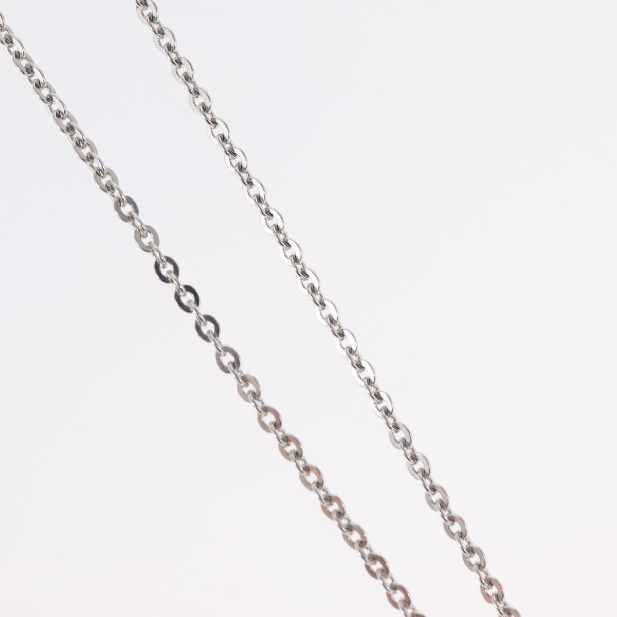 LOUIS VUITTON Pandantif V Necklace Ag925 Silver M67394 LV Auth 165878