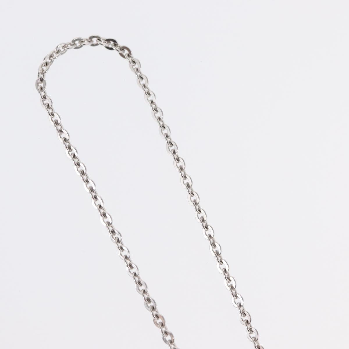 LOUIS VUITTON Pandantif V Necklace Ag925 Silver M67394 LV Auth 165878