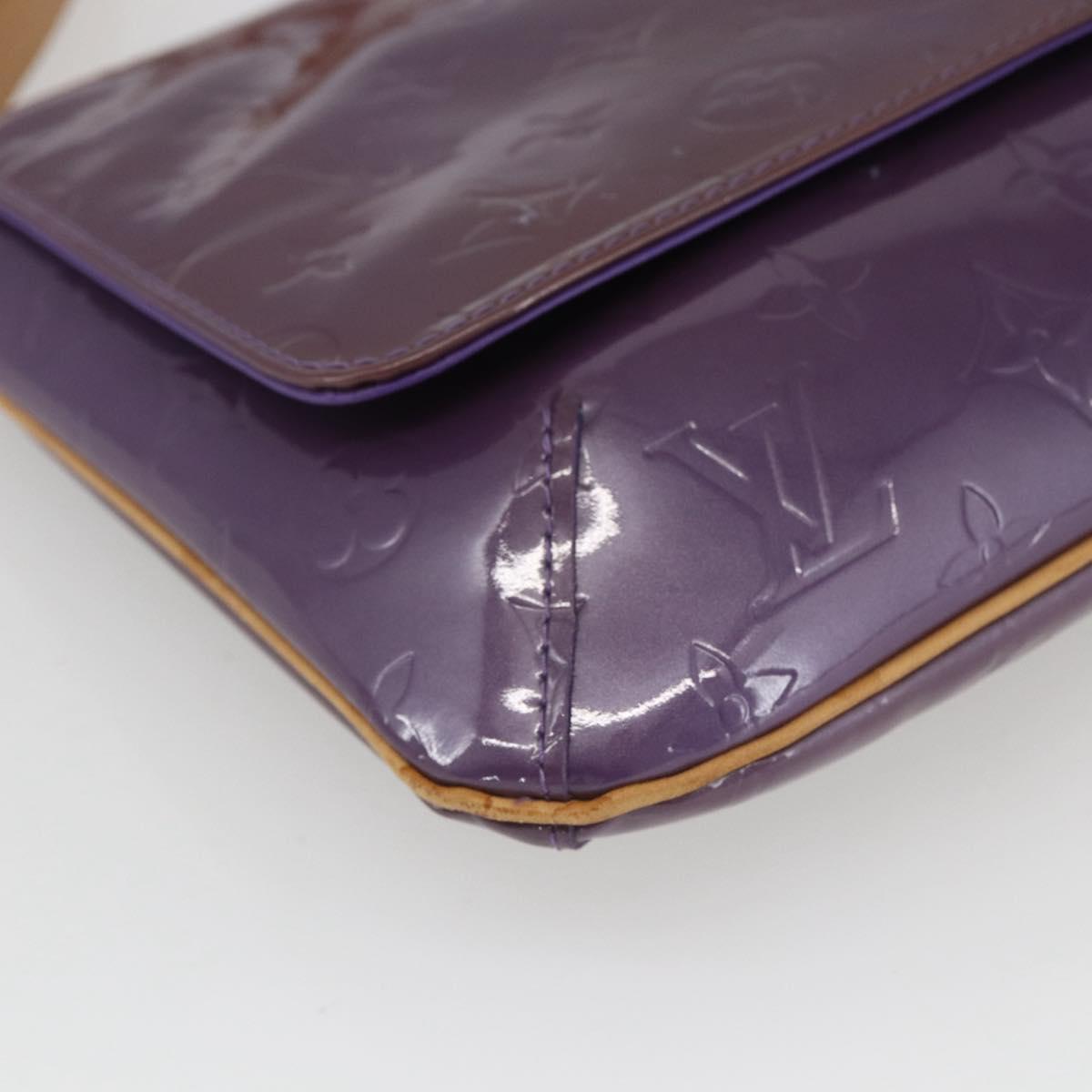 LOUIS VUITTON Monogram Vernis Thompson Street Bag Viole M91095 LV Auth 165882