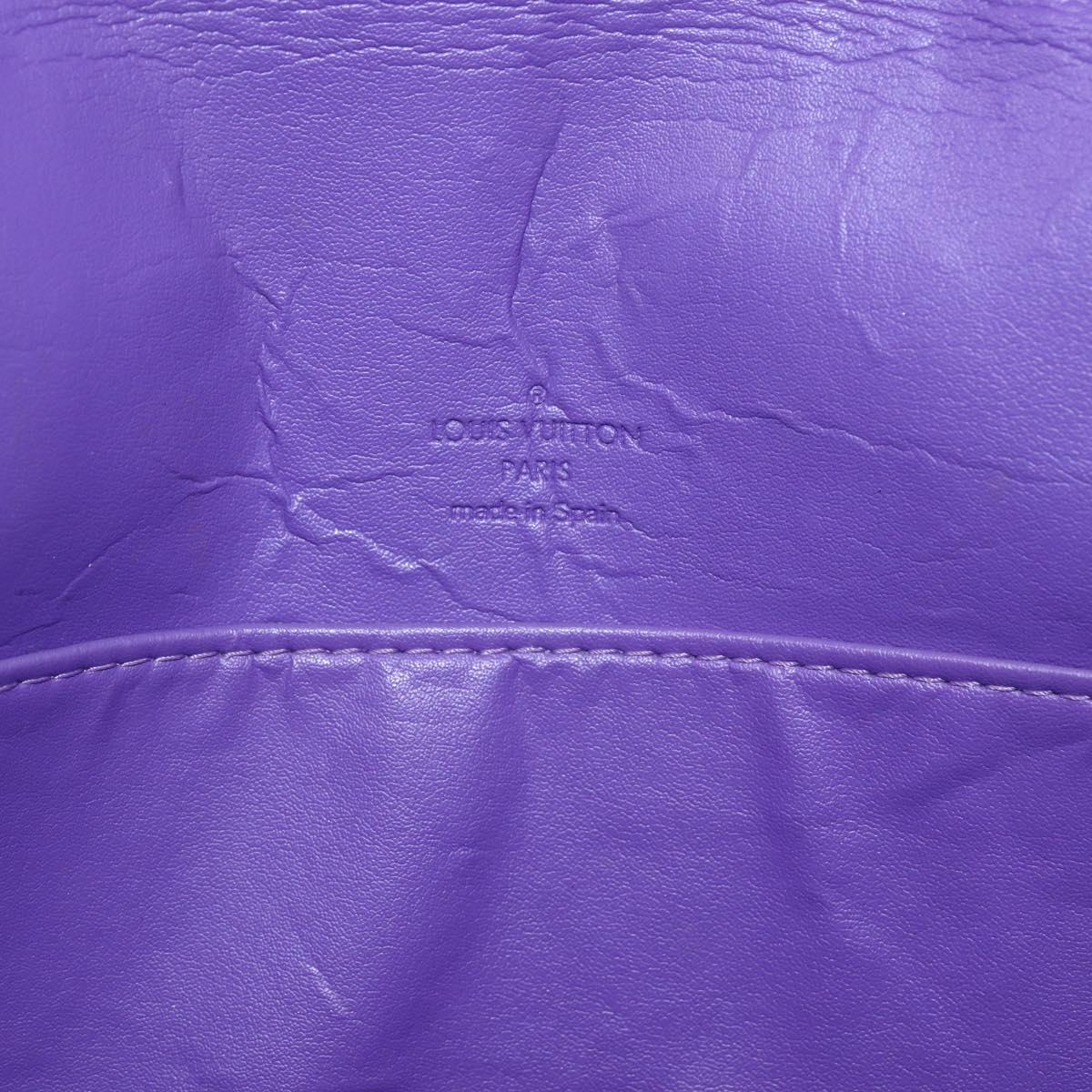LOUIS VUITTON Monogram Vernis Thompson Street Bag Viole M91095 LV Auth 165882
