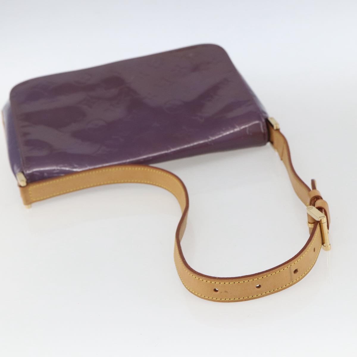 LOUIS VUITTON Monogram Vernis Thompson Street Bag Viole M91095 LV Auth 165882