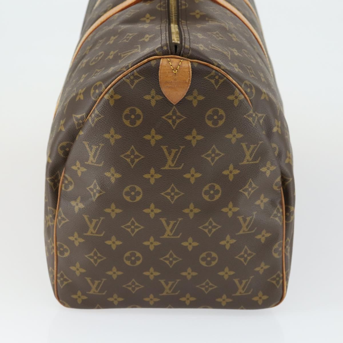 LOUIS VUITTON Monogram Keepall 55 Boston Bag M41424 LV Auth 165885