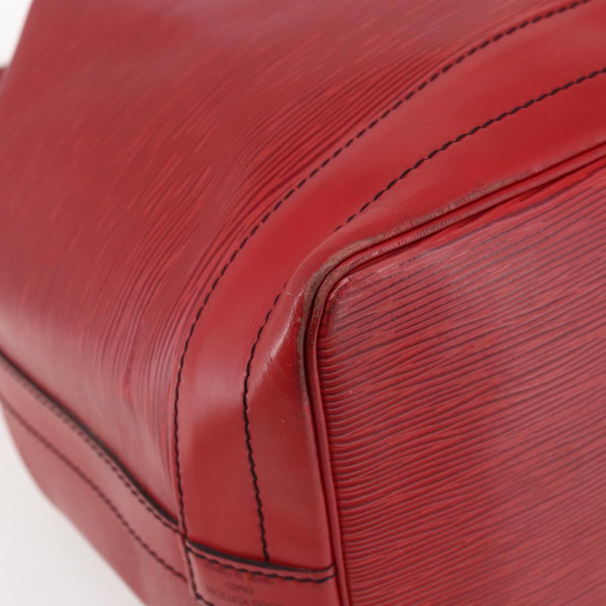 LOUIS VUITTON Epi Noe Shoulder Bag Red M44007 LV Auth 165889