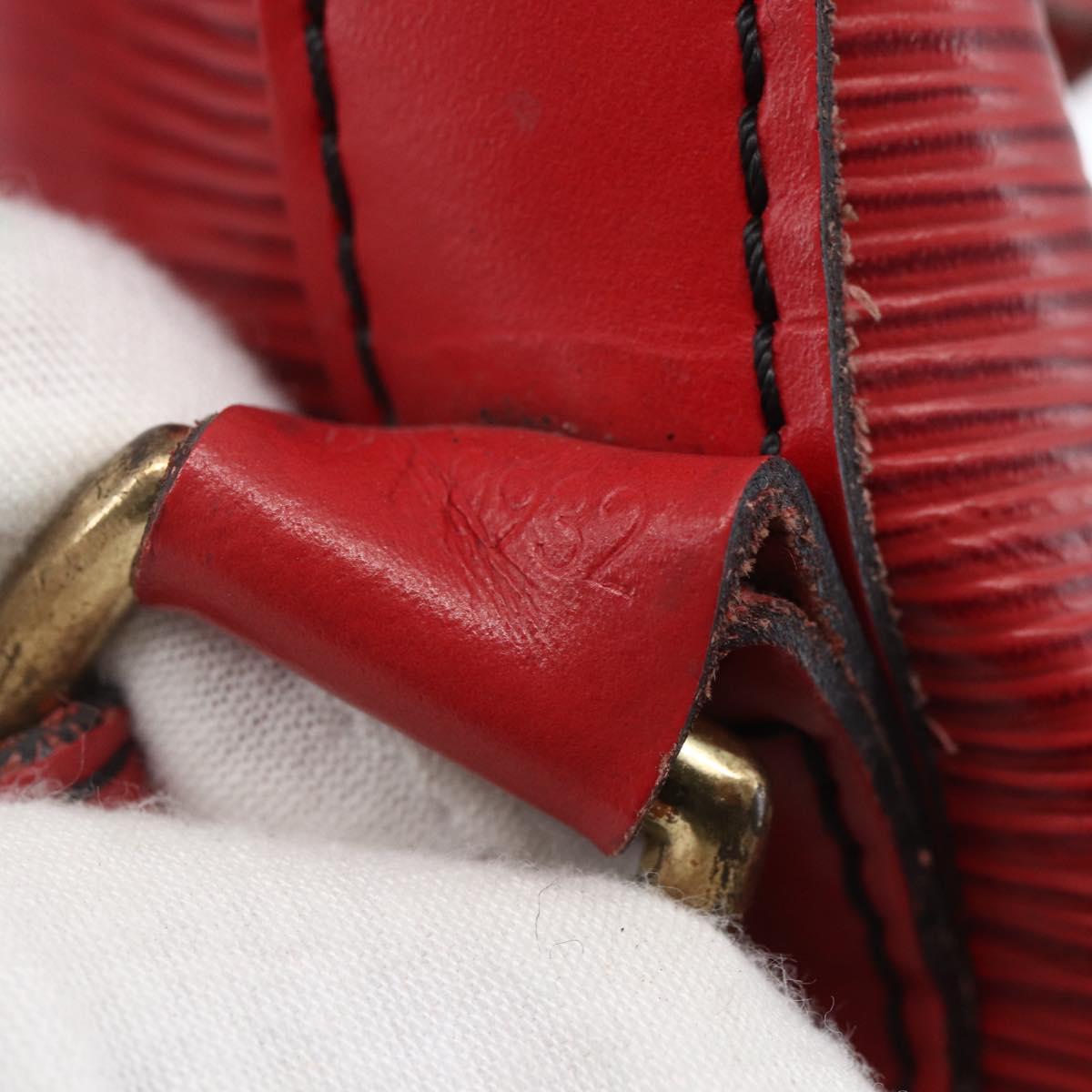 LOUIS VUITTON Epi Noe Shoulder Bag Red M44007 LV Auth 165889