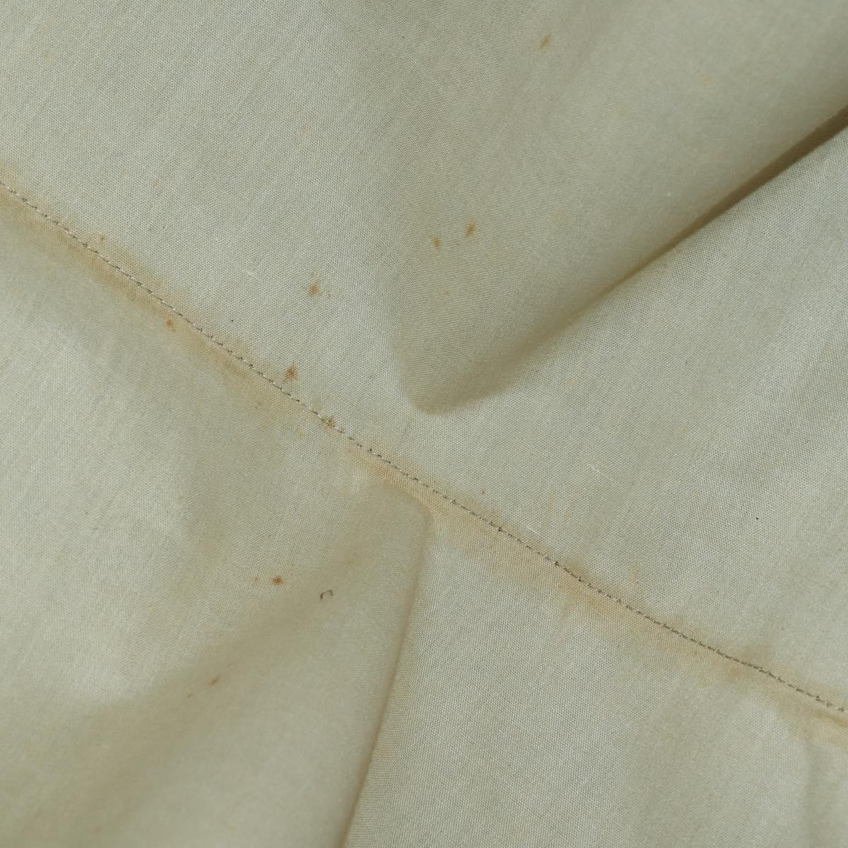 CELINE Macadam Canvas Garment Cover PVC Leather Brown Gold Auth 165913