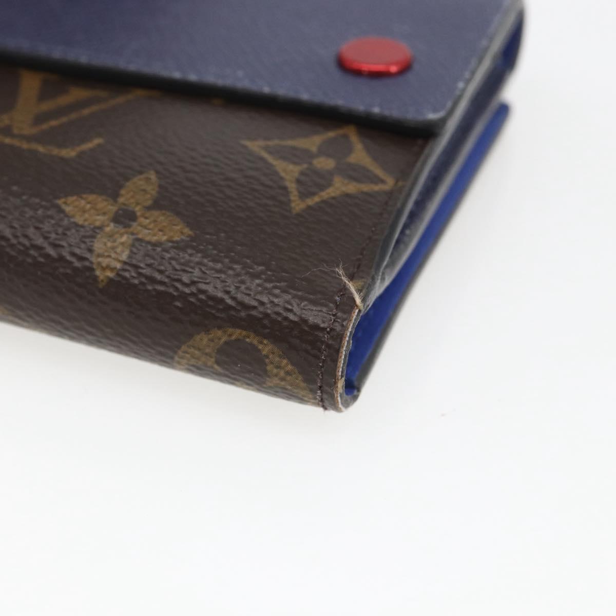 LOUIS VUITTON Taiga Compact Wallet M63041 LV Auth 165918