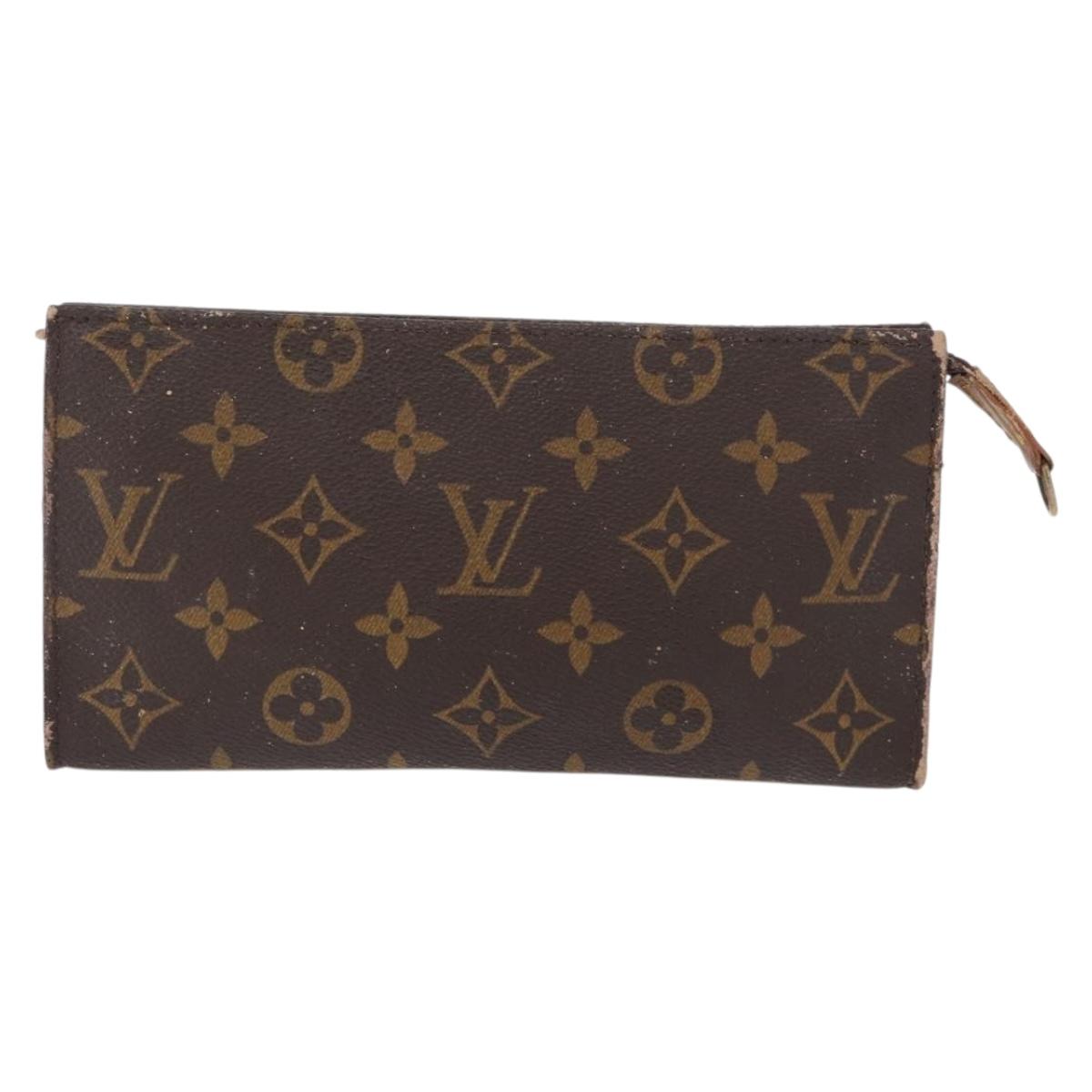 LOUIS VUITTON Monogram Bucket GM Accessory Pouch LV Auth 165937