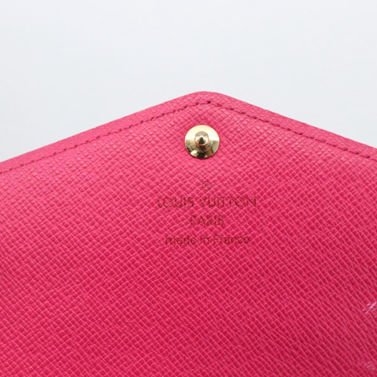 LOUIS VUITTON Multicolor Portefeiulle Sarah Wallet Black M60668 LV Auth 165955V