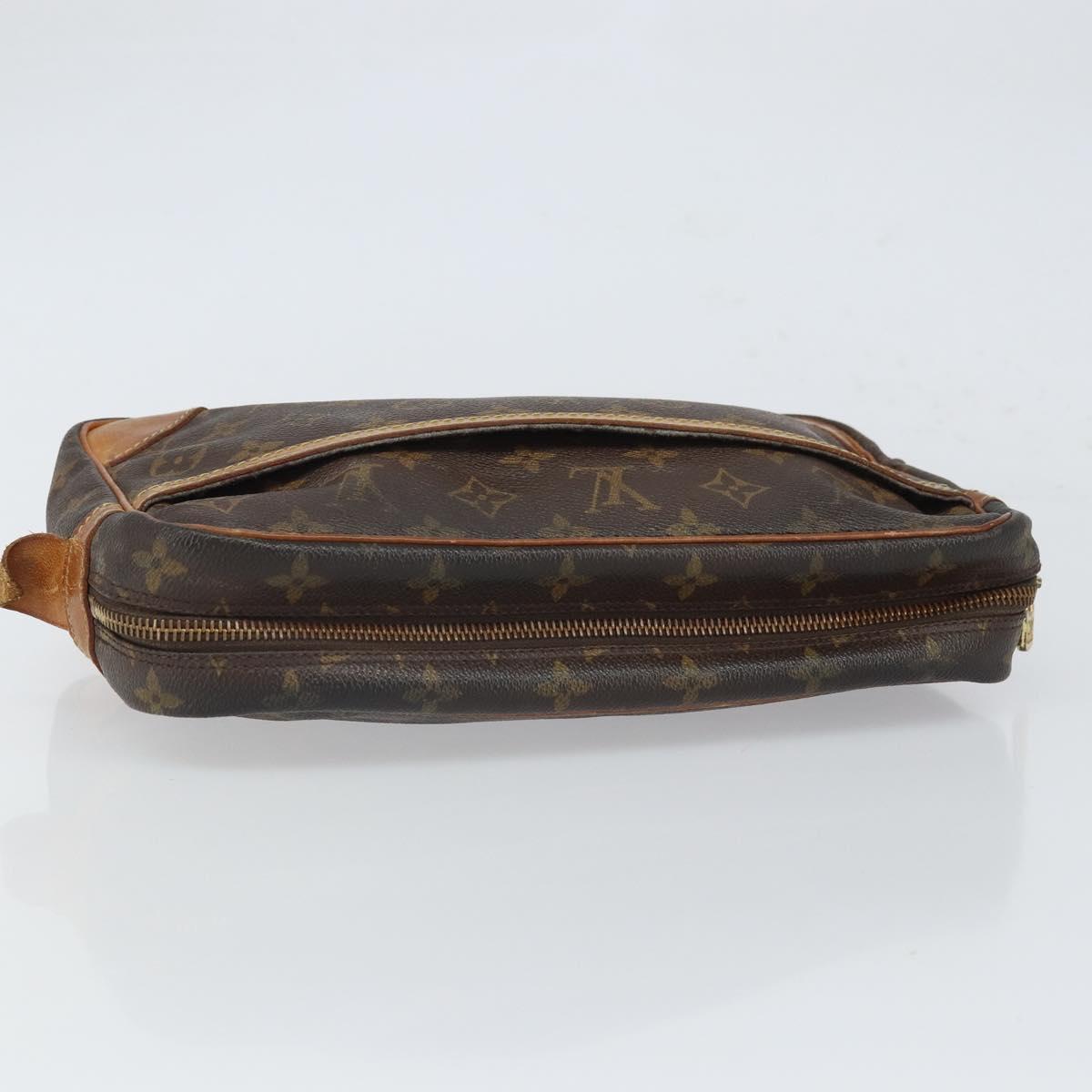 LOUIS VUITTON Monogram Compiegne 28 Clutch Bag M51845 LV Auth 165984