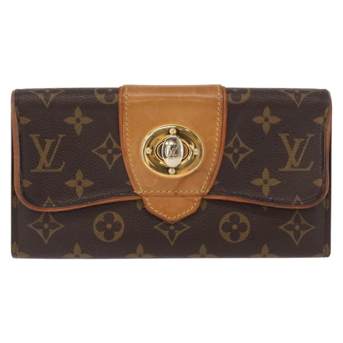 LOUIS VUITTON Monogram Portefeuille Boetie Long Wallet M63220 LV Auth 165986
