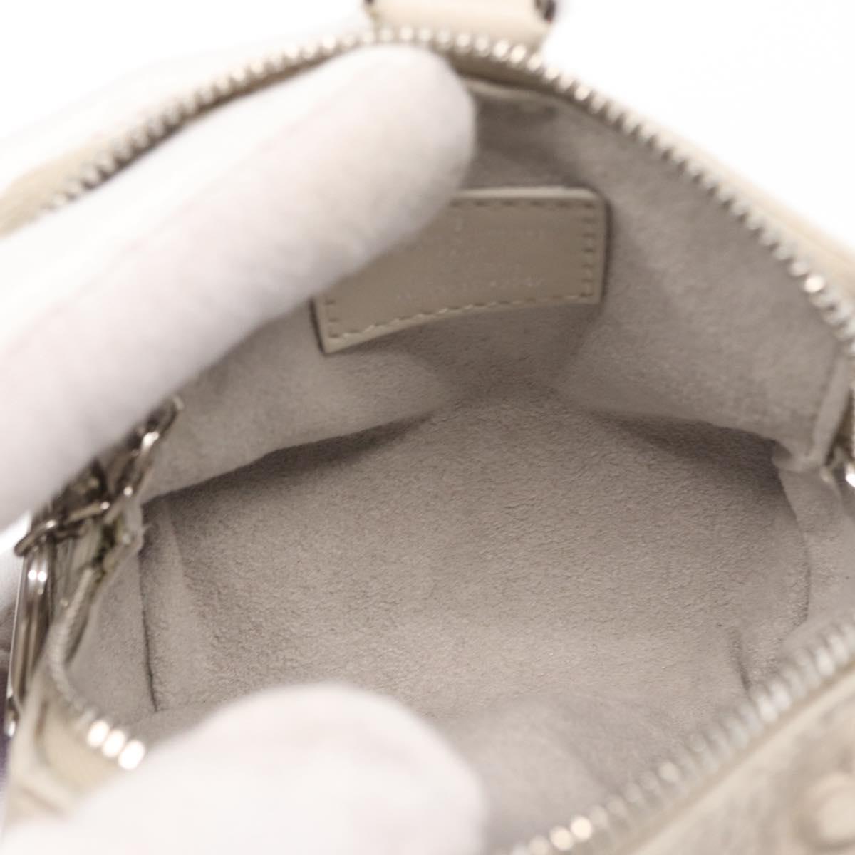 LOUIS VUITTON Monogram Taurillon Climbing Pouch Gray MP3383 LV Auth 165987