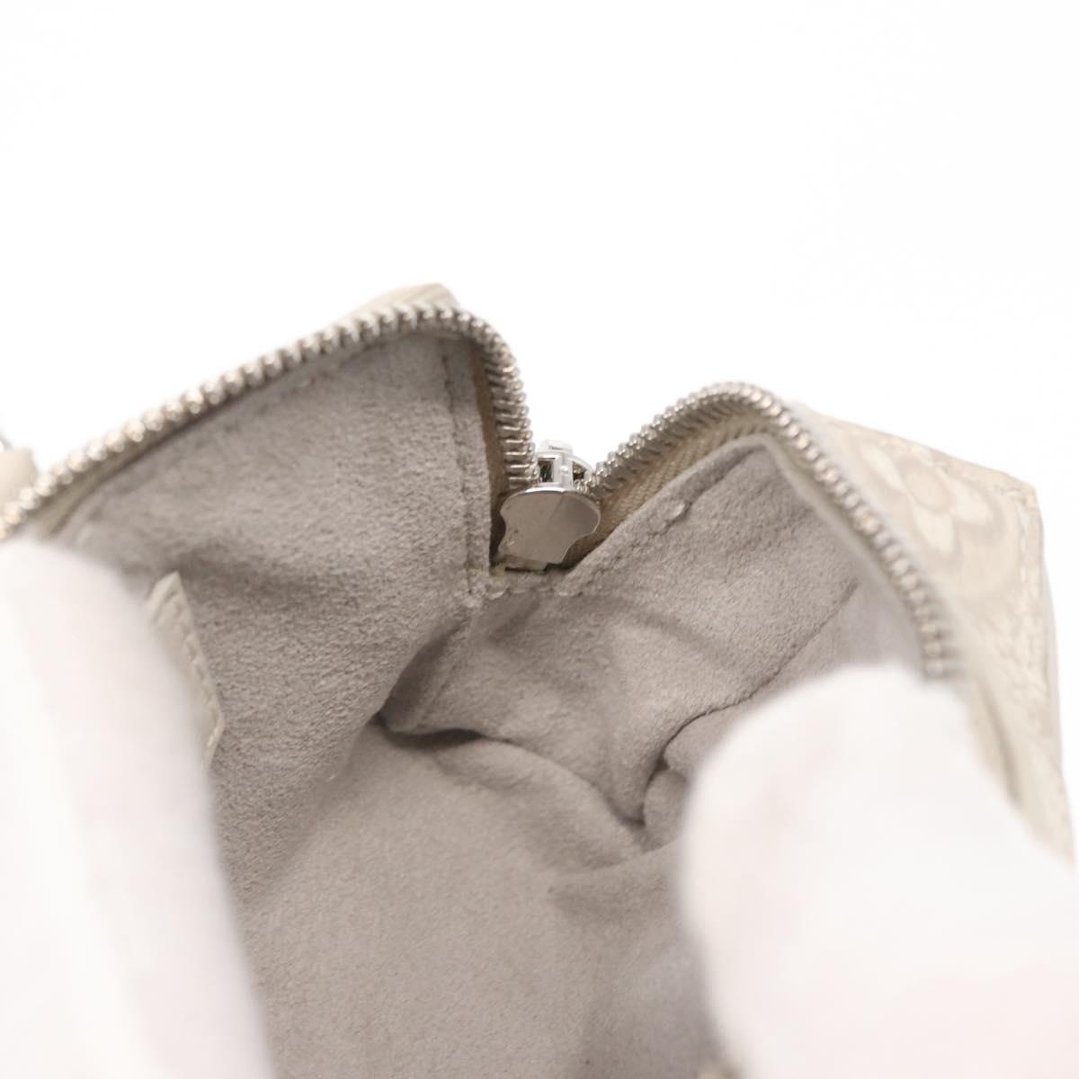 LOUIS VUITTON Monogram Taurillon Climbing Pouch Gray MP3383 LV Auth 165987