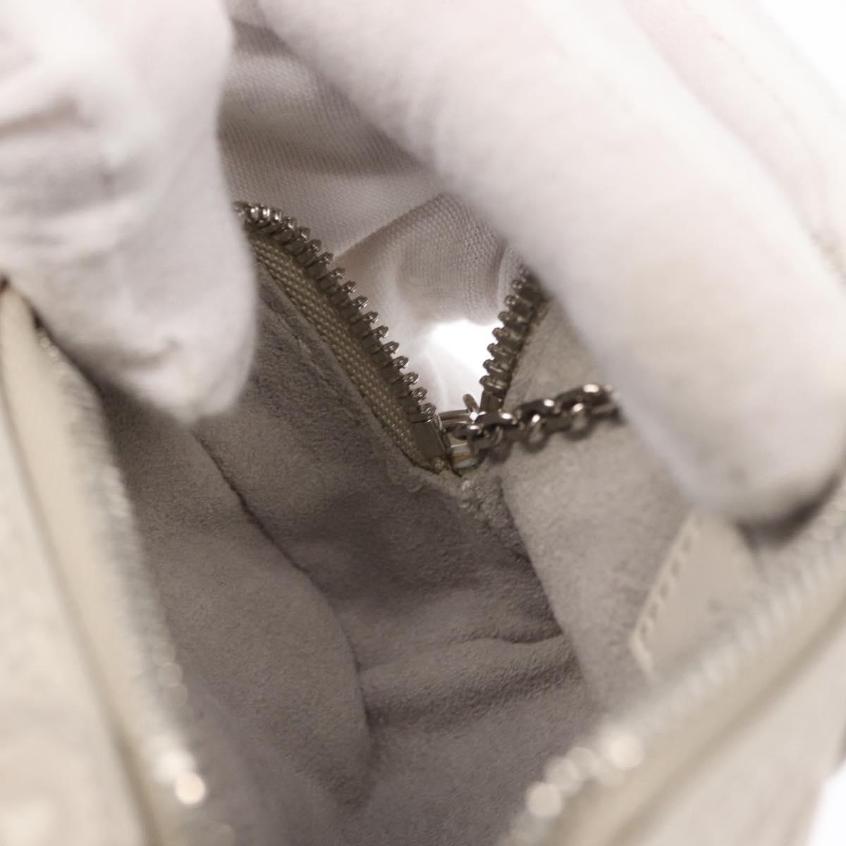 LOUIS VUITTON Monogram Taurillon Climbing Pouch Gray MP3383 LV Auth 165987