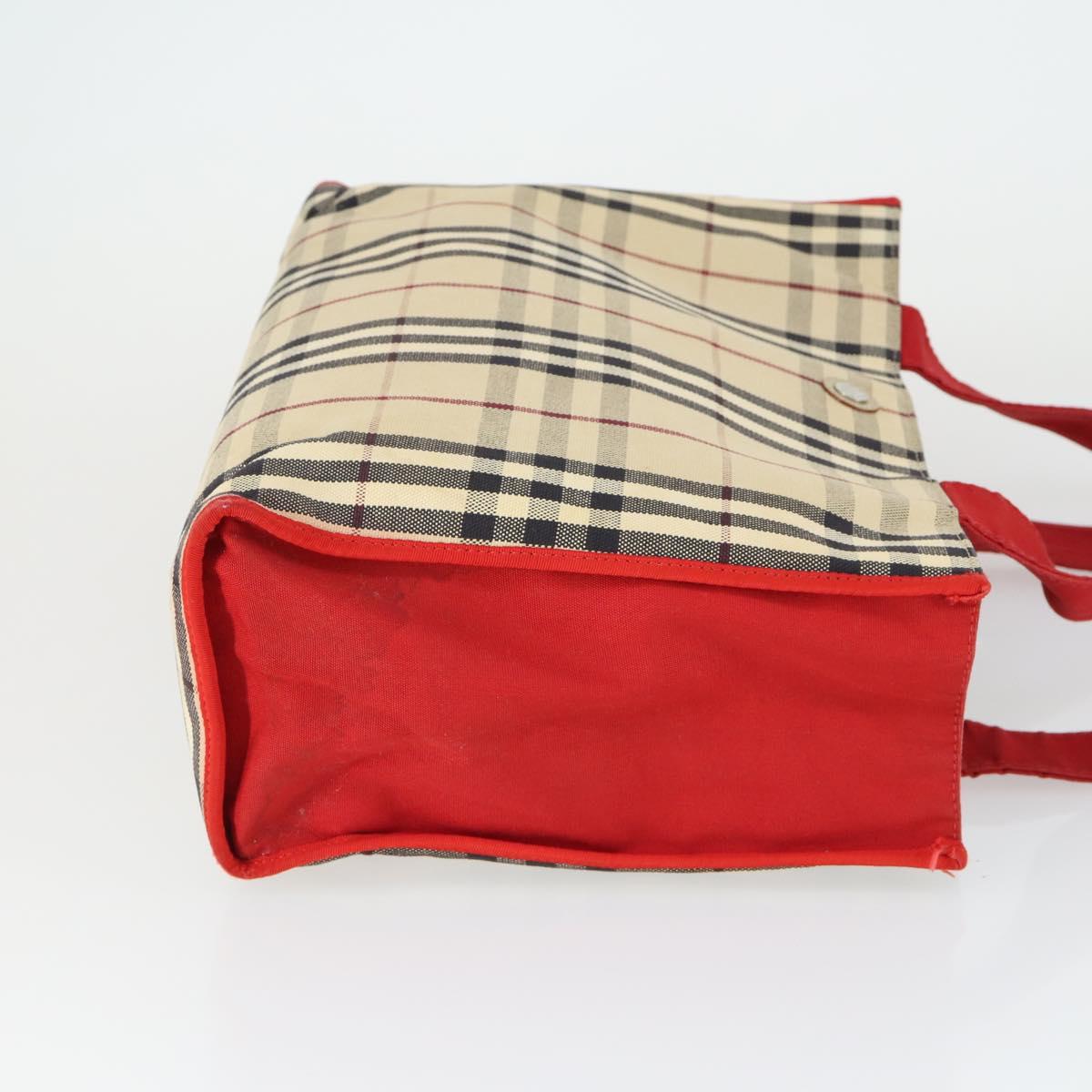 BURBERRY Nova Check Shoulder Bag Canvas 2 Set Beige Auth 165995