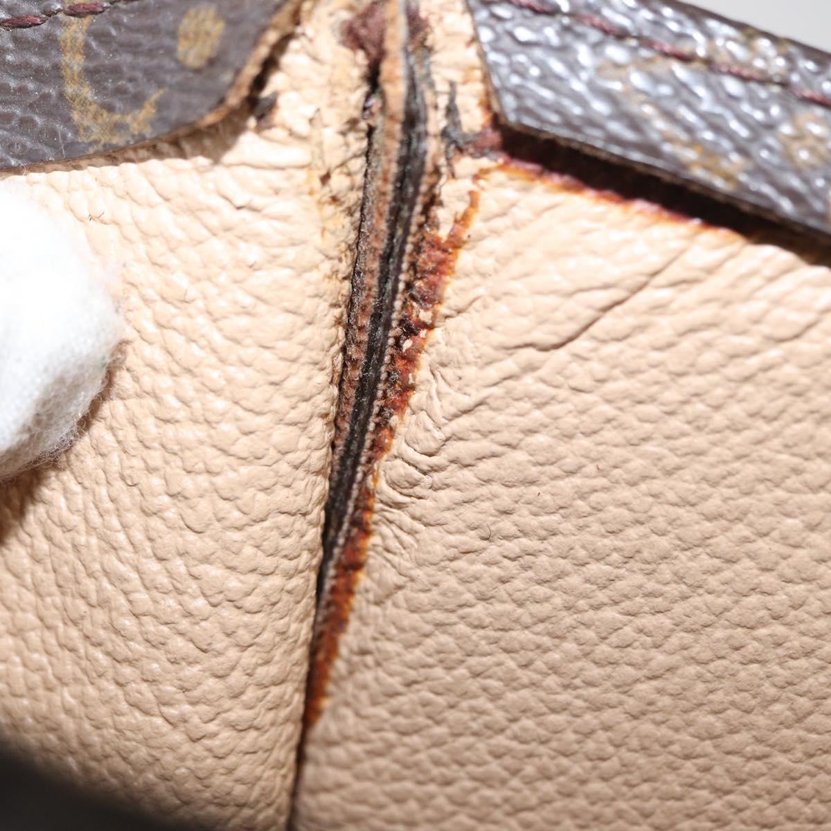 LOUIS VUITTON Monogram Sac Plat Hand Bag M51140 LV Auth 166040