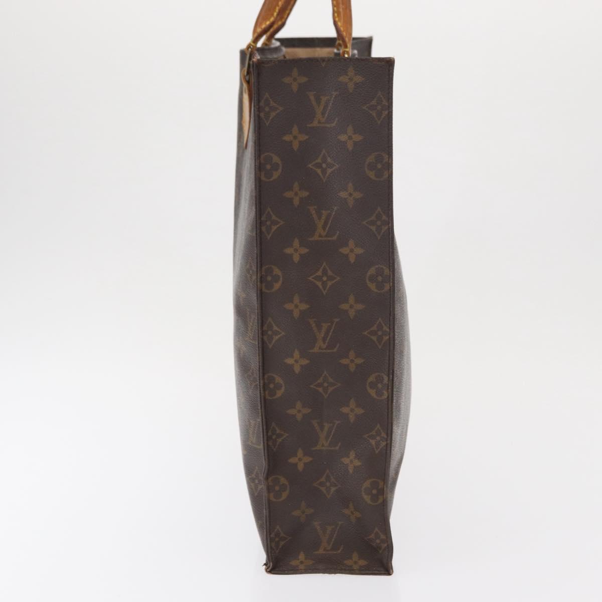 LOUIS VUITTON Monogram Sac Plat Hand Bag M51140 LV Auth 166040