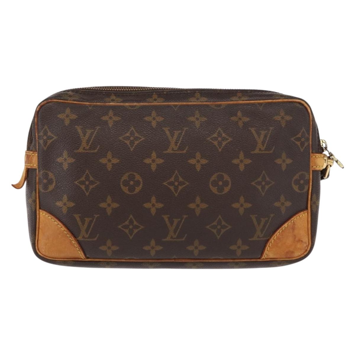 LOUIS VUITTON Monogram Marly Dragonne GM Clutch Bag M51825 LV Auth 166041