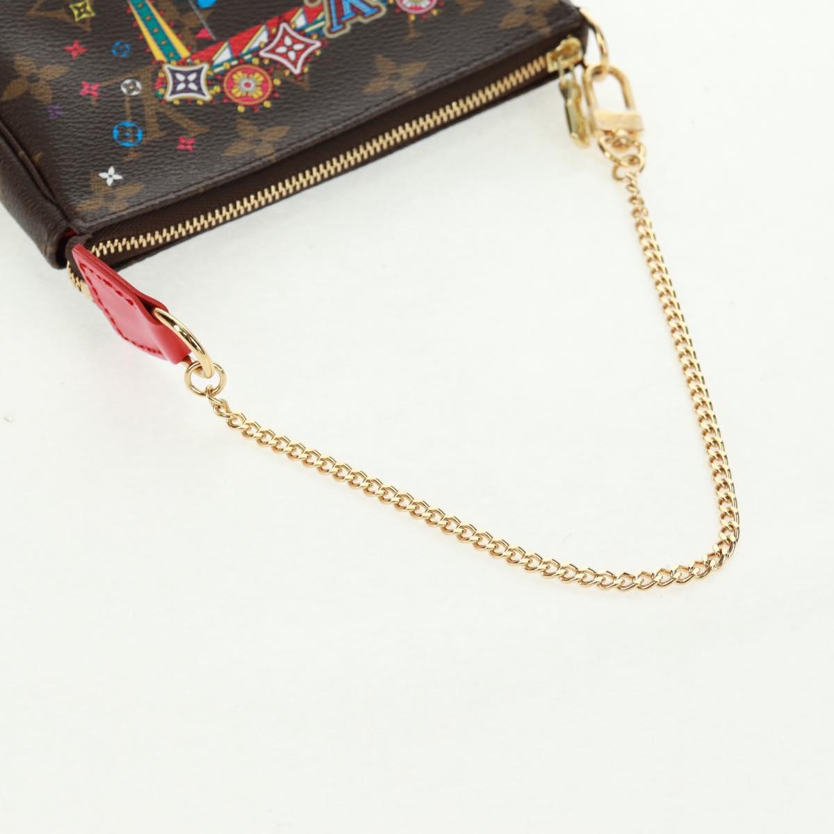 LOUIS VUITTON Monogram Vivienne Mini Pochette Accessoires M69976 LV Auth 166052SAM