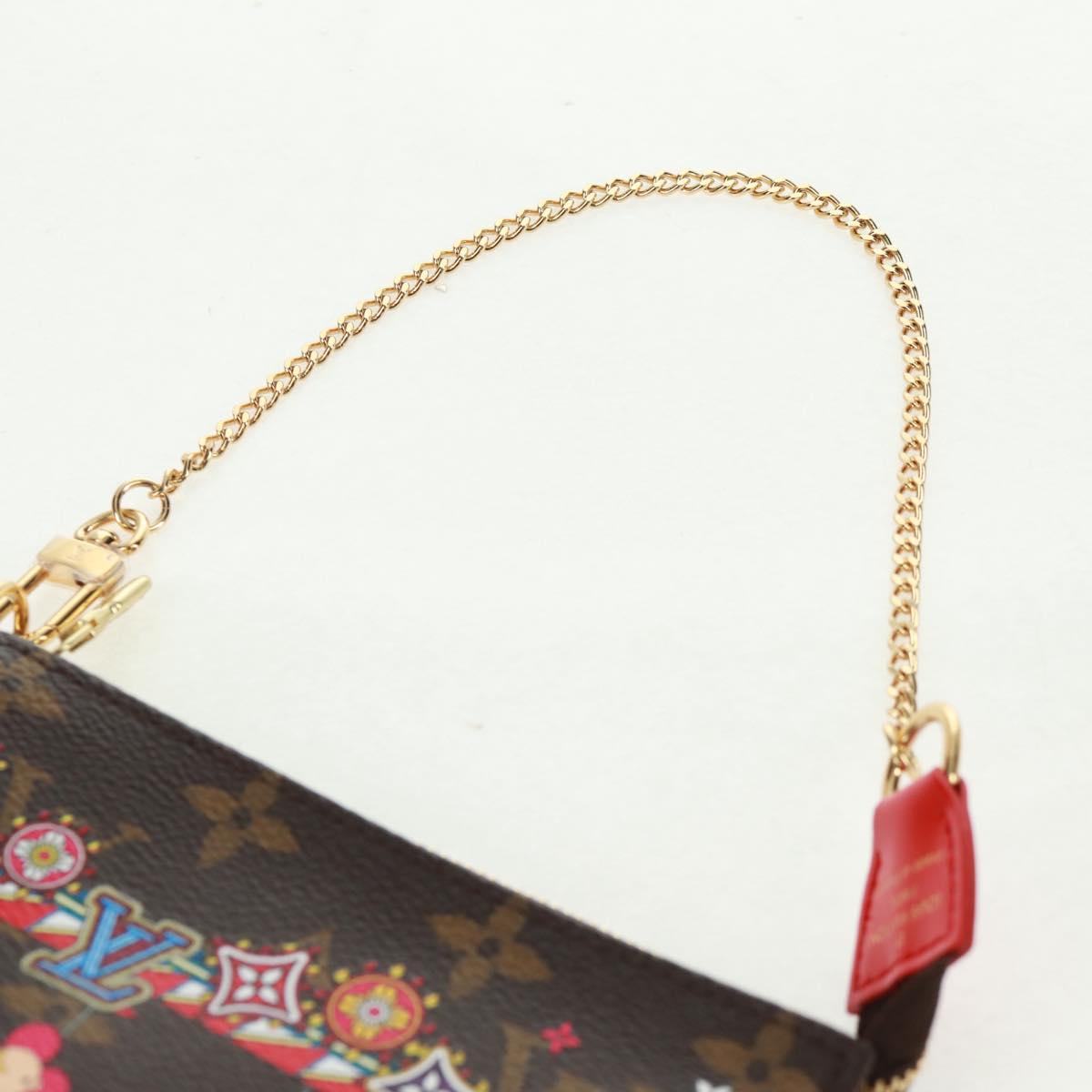 LOUIS VUITTON Monogram Vivienne Mini Pochette Accessoires M69976 LV Auth 166052SAM