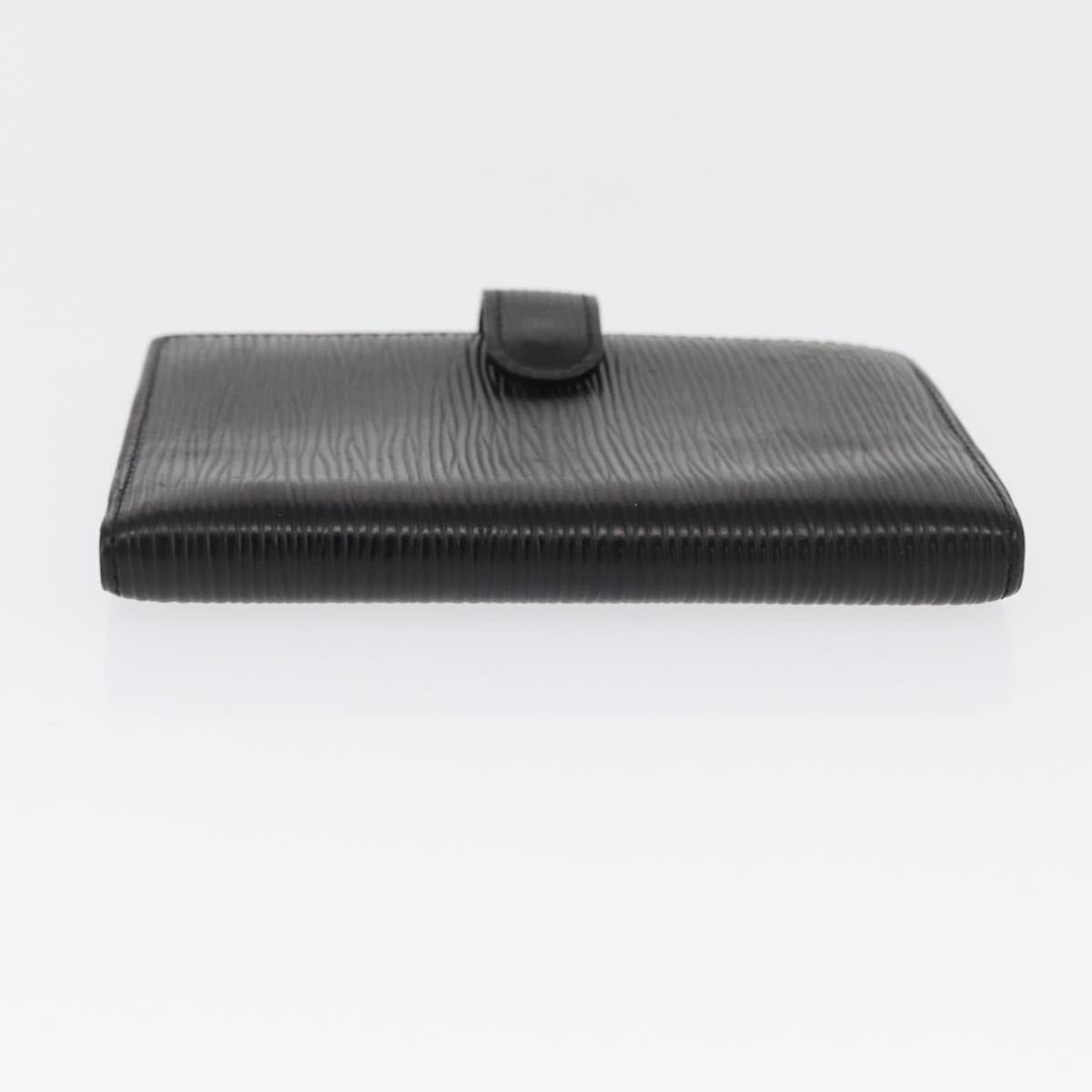 LOUIS VUITTON Epi Agenda PM Day Planner Cover Black R20052 LV Auth 166056