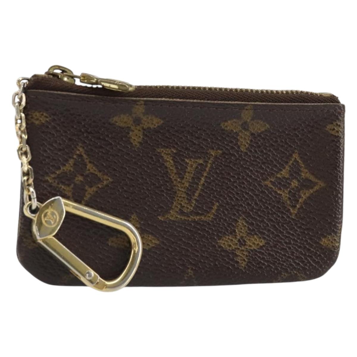 LOUIS VUITTON Monogram Pochette Cles Coin Purse M60033 LV Auth 166060