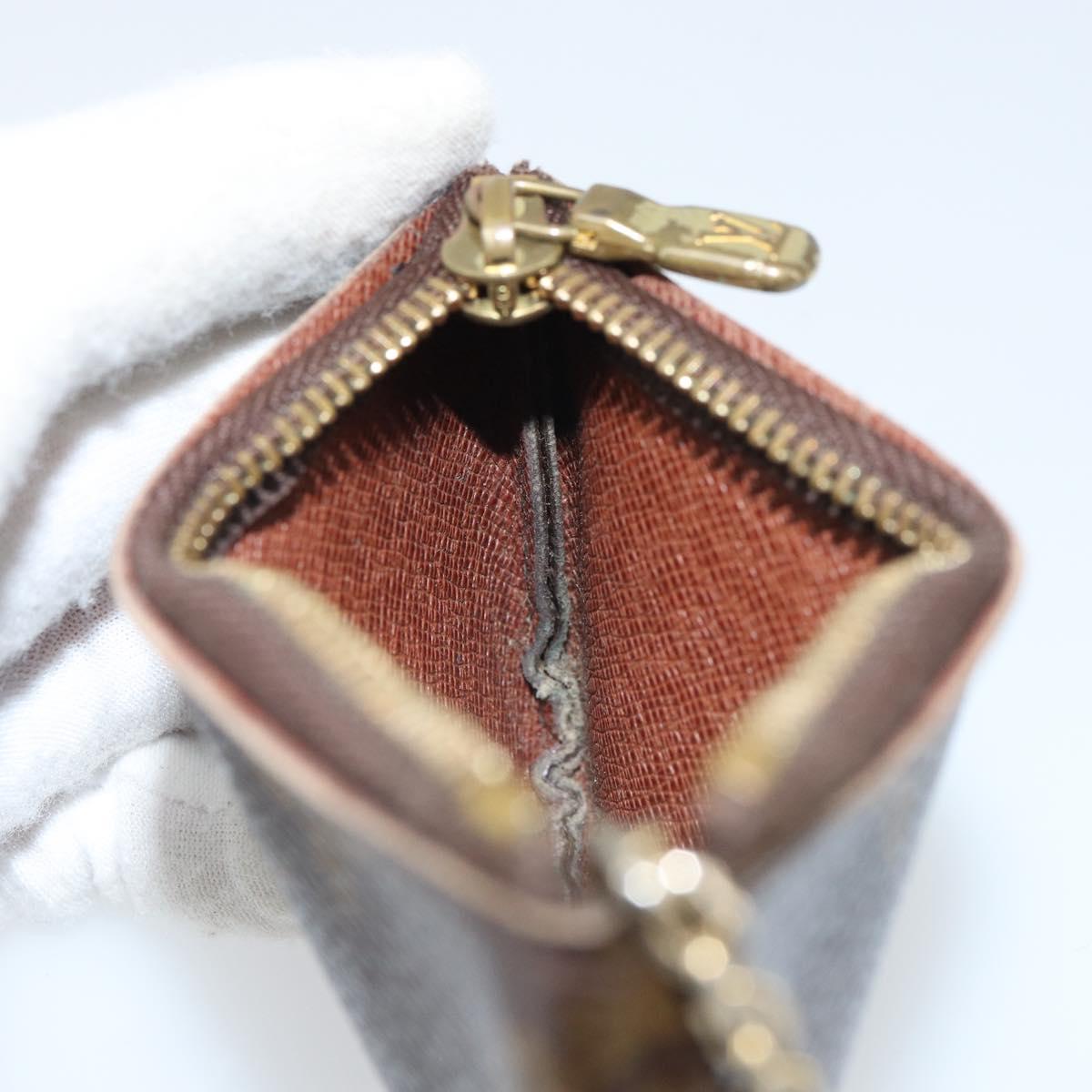 LOUIS VUITTON Monogram Pochette Cles Coin Purse M60033 LV Auth 166060