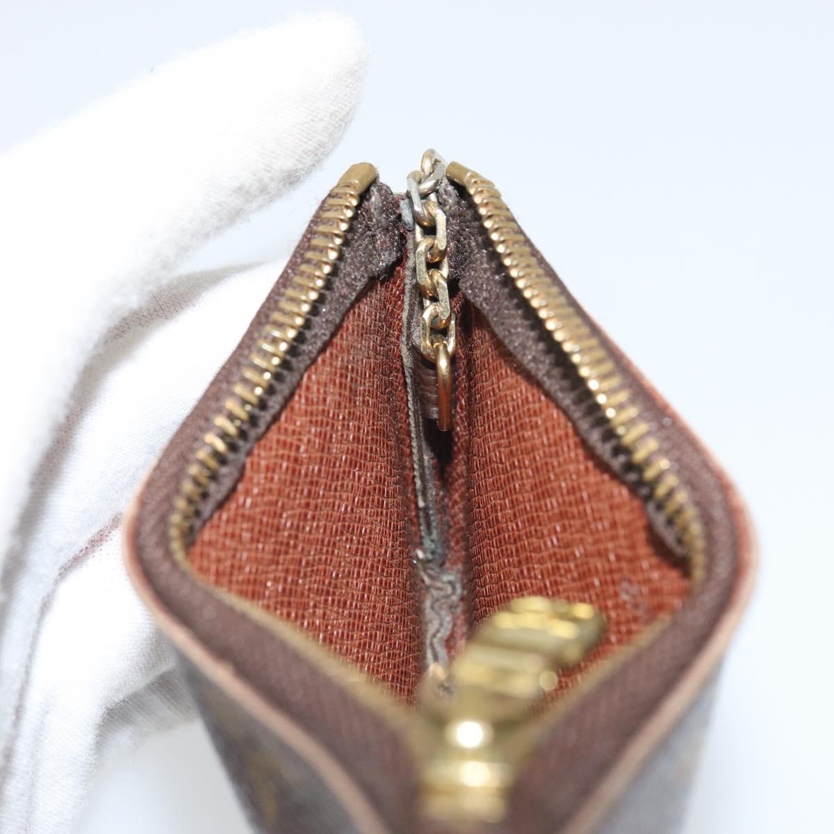 LOUIS VUITTON Monogram Pochette Cles Coin Purse M60033 LV Auth 166060