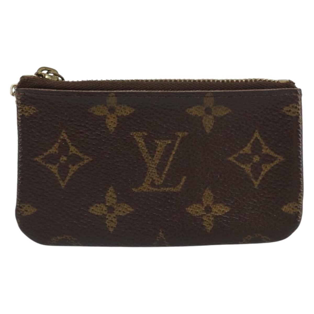 LOUIS VUITTON Monogram Pochette Cles Coin Purse M60033 LV Auth 166060