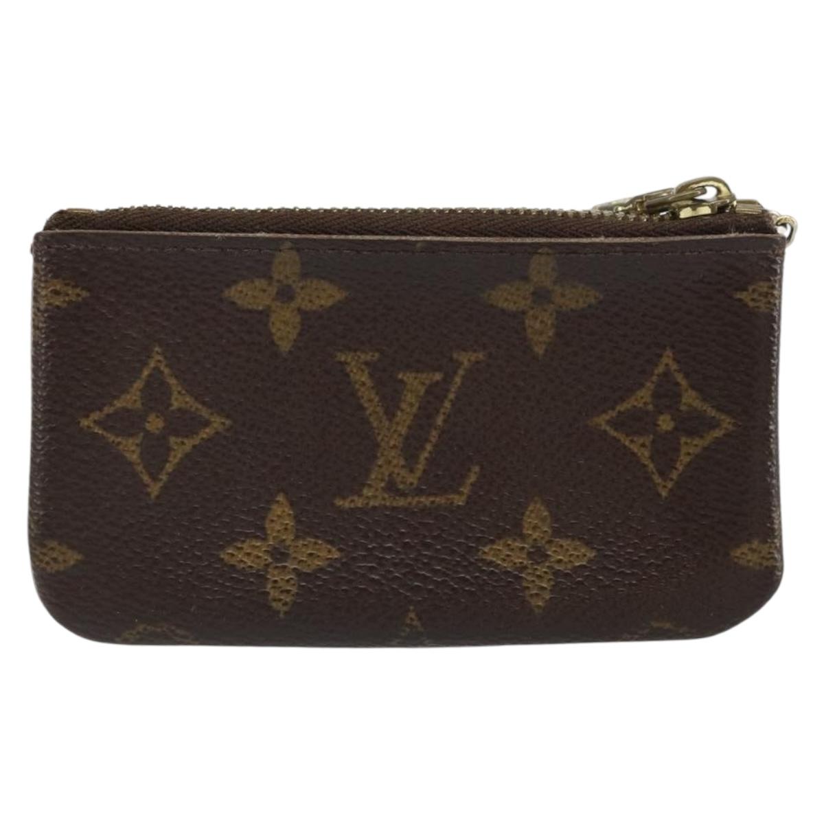 LOUIS VUITTON Monogram Pochette Cles Coin Purse M60033 LV Auth 166060