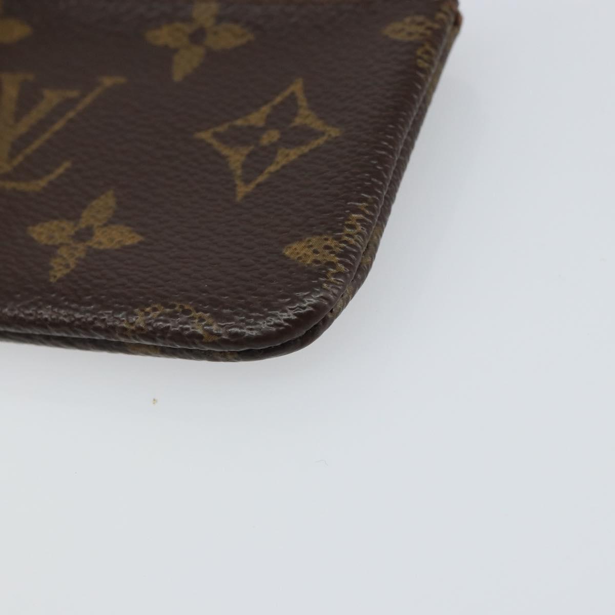 LOUIS VUITTON Monogram Pochette Cles Coin Purse M60033 LV Auth 166060