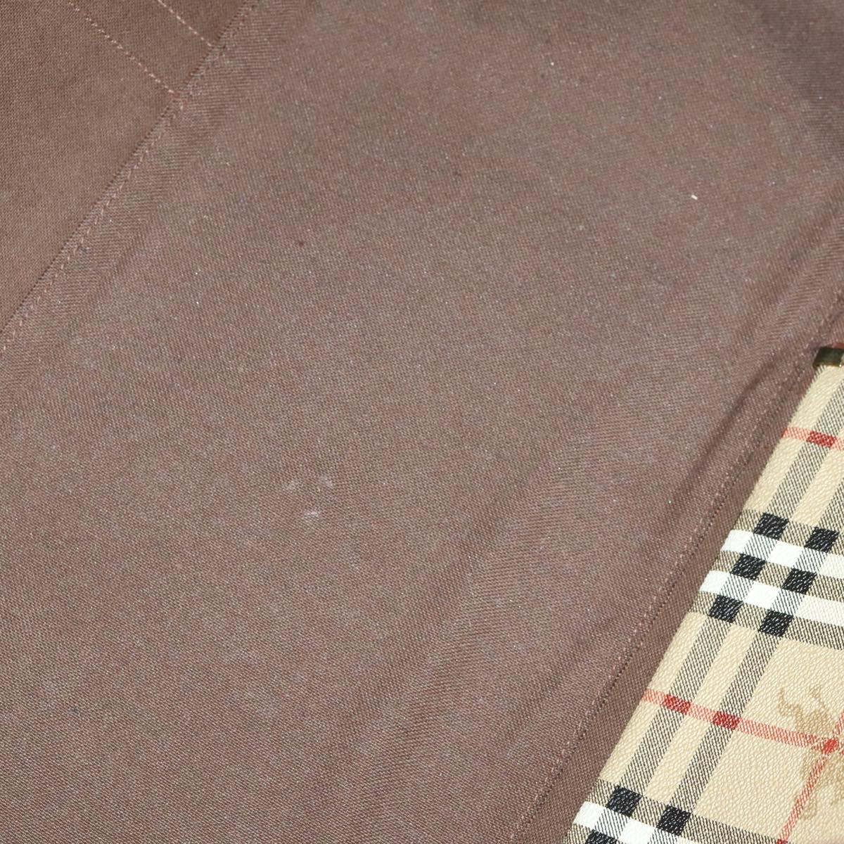 Burberrys Nova Check Boston Bag PVC Leather 2way Beige Auth 166121