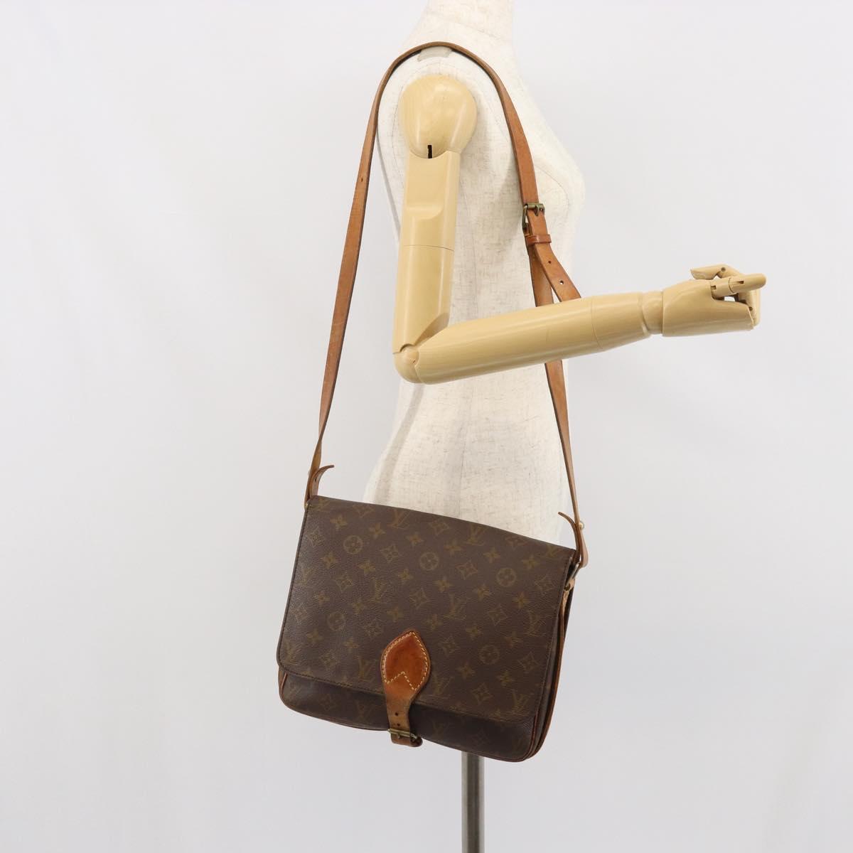 LOUIS VUITTON Monogram Cartouchiere GM Shoulder Bag M51252 LV Auth 166127