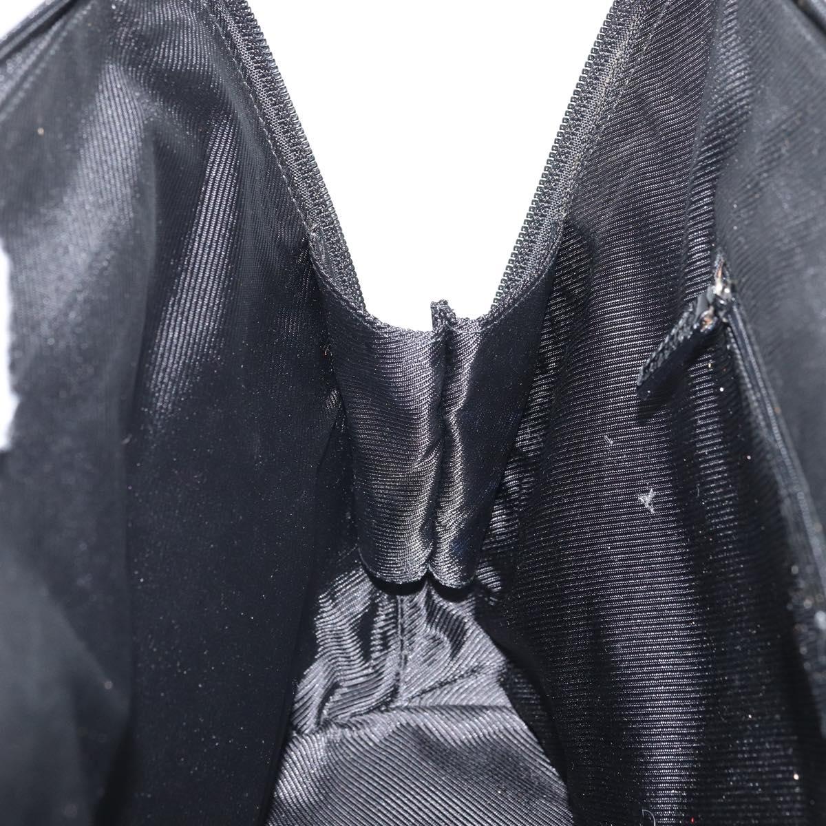 GUCCI GG Canvas Tote Bag Black Silver 002 1122 Auth 166168