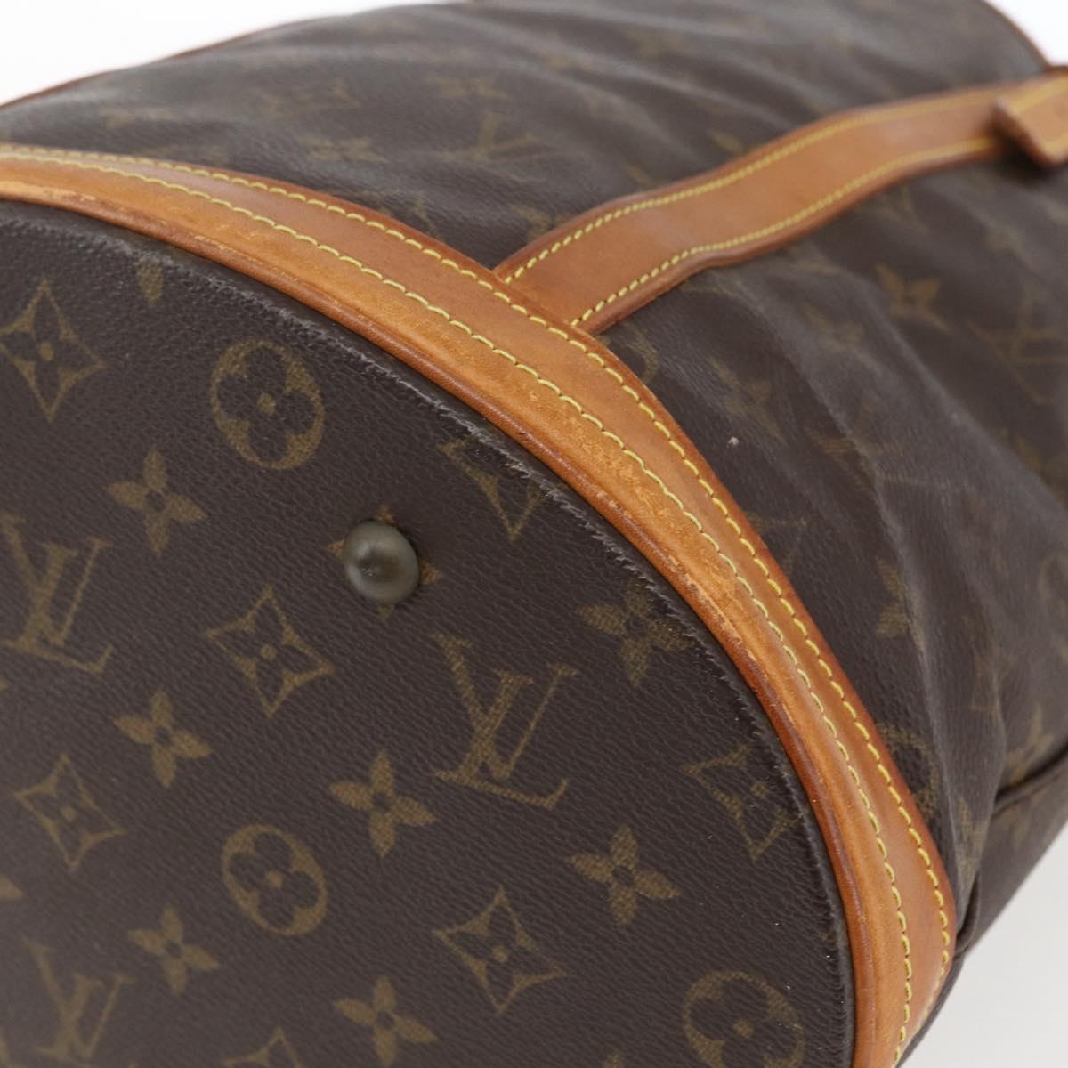 LOUIS VUITTON Monogram Bucket GM Shoulder Bag M42236 LV Auth 166180