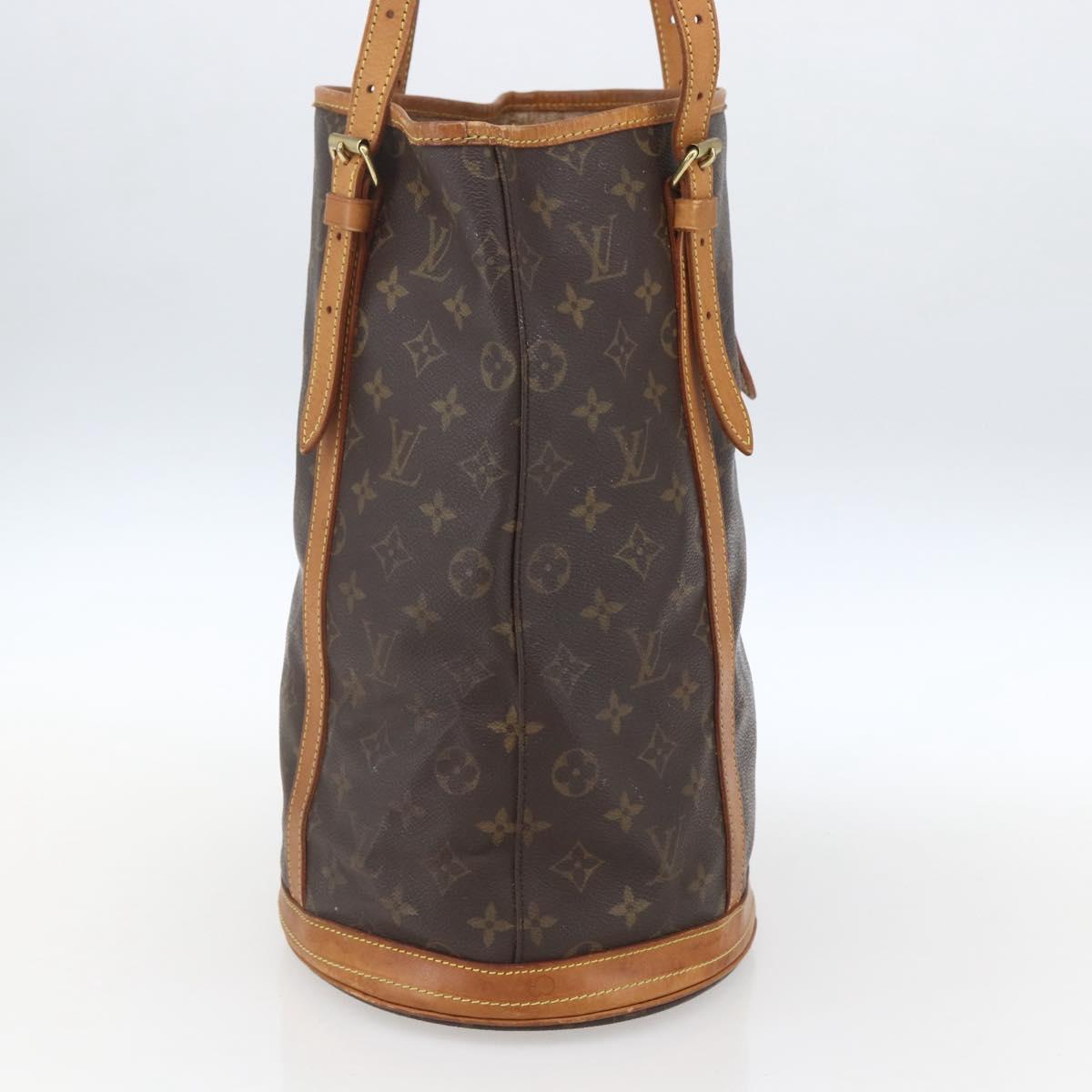LOUIS VUITTON Monogram Bucket GM Shoulder Bag M42236 LV Auth 166180