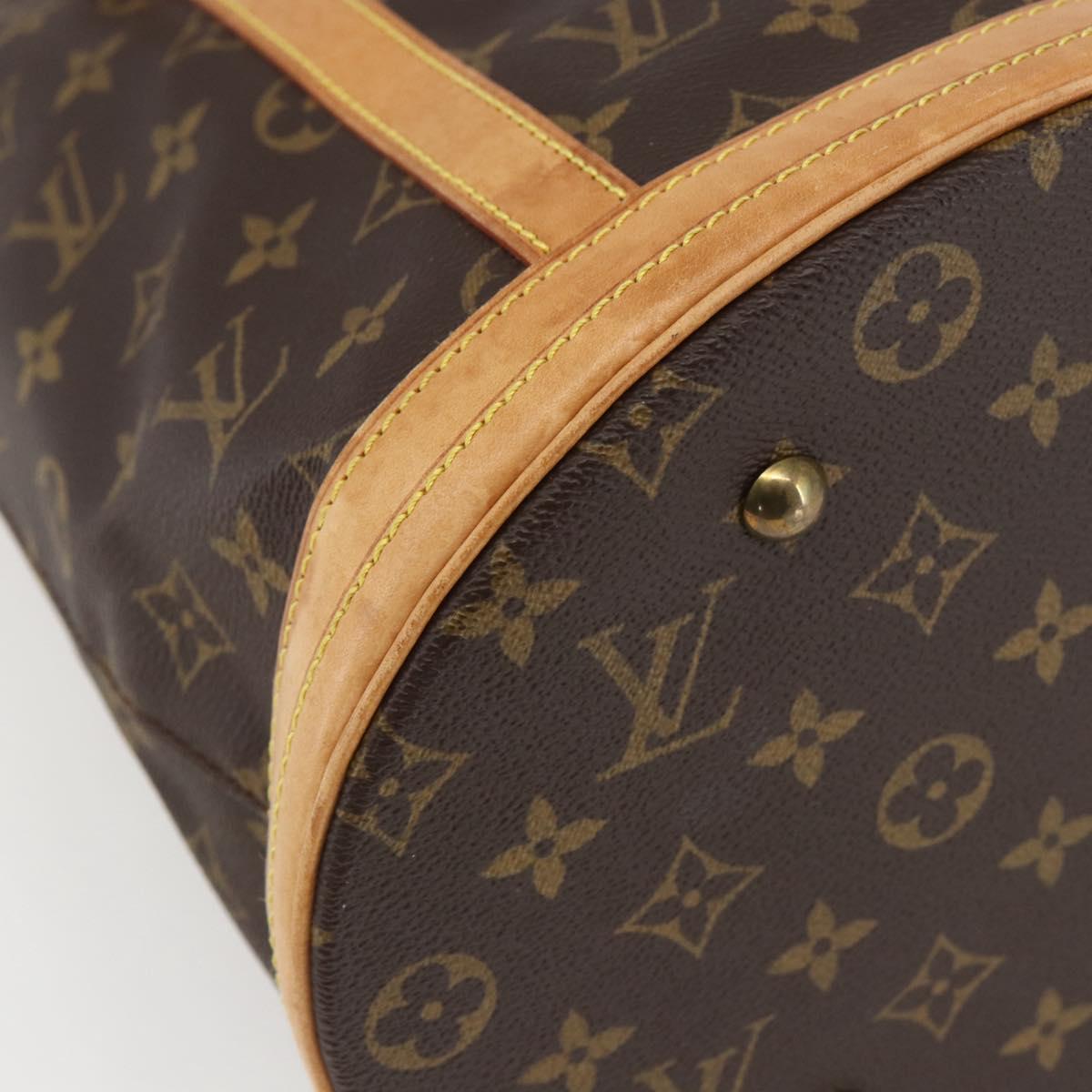LOUIS VUITTON Monogram Bucket GM Shoulder Bag M42236 LV Auth 166184
