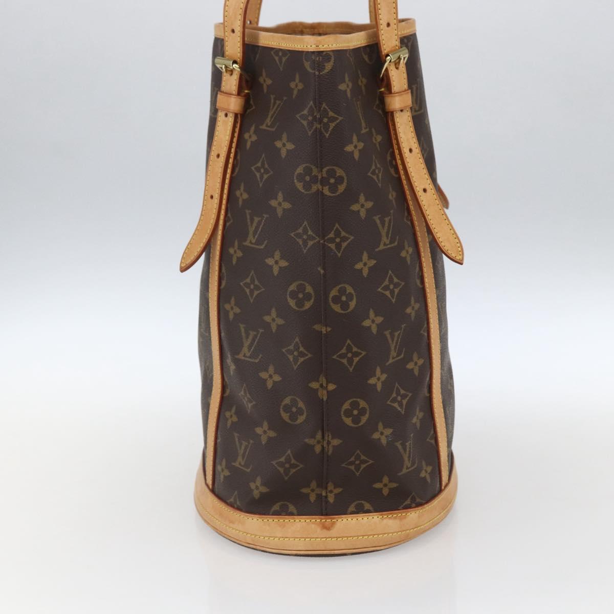 LOUIS VUITTON Monogram Bucket GM Shoulder Bag M42236 LV Auth 166184