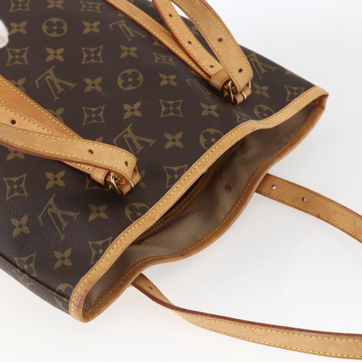 LOUIS VUITTON Monogram Bucket GM Shoulder Bag M42236 LV Auth 166184