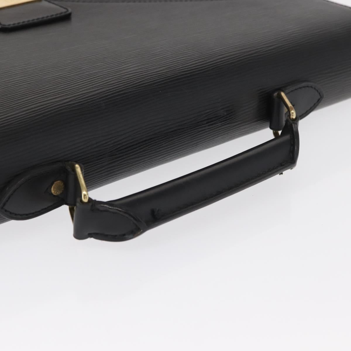LOUIS VUITTON Epi Serviette Ambassador Business Bag Black M54412 LV Auth 166190