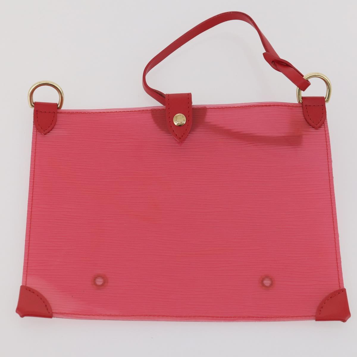 LOUIS VUITTON Epi Plage Via Hand Bag Vinyl Red Grenadine M92152 LV Auth 166226A