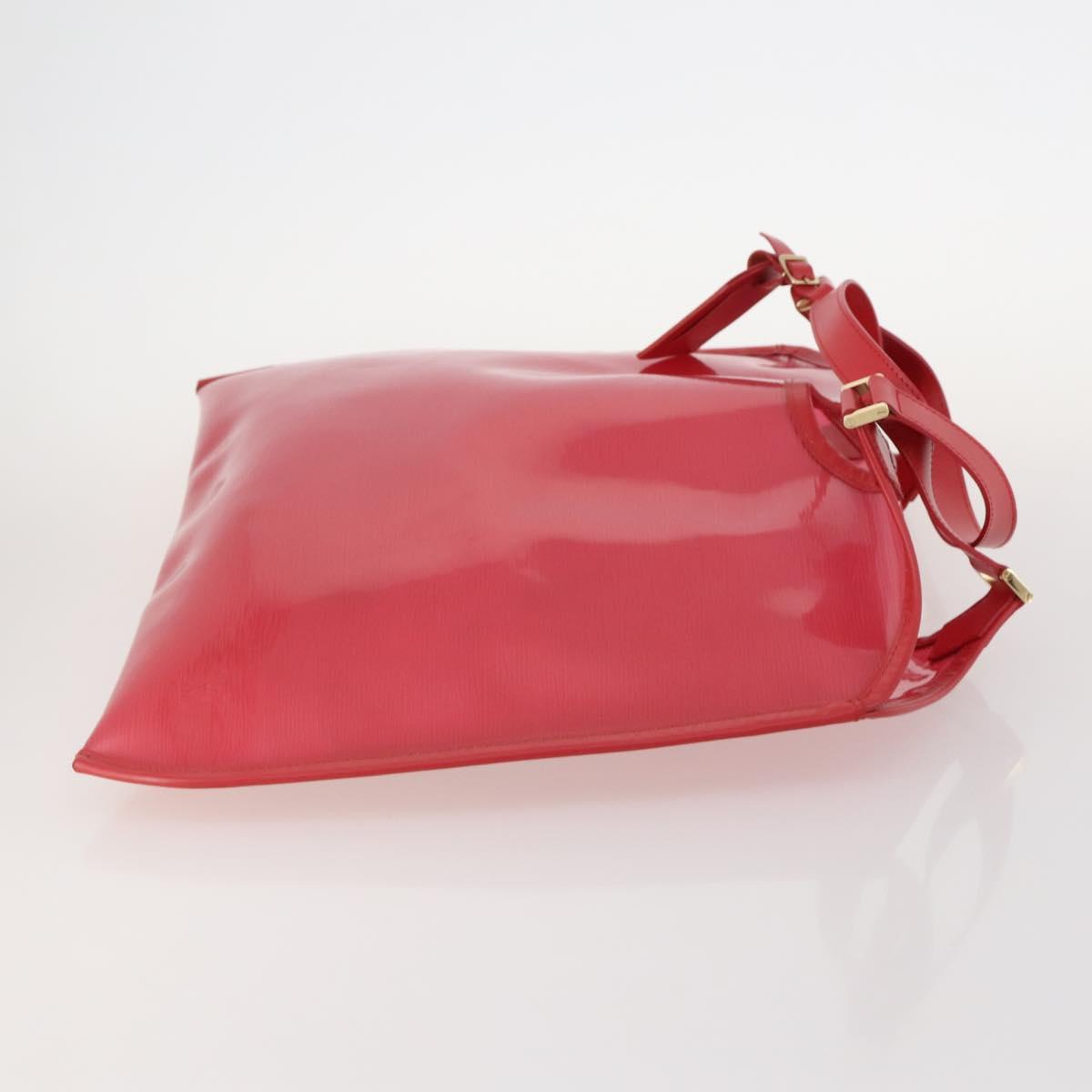 LOUIS VUITTON Epi Plage Via Hand Bag Vinyl Red Grenadine M92152 LV Auth 166226A