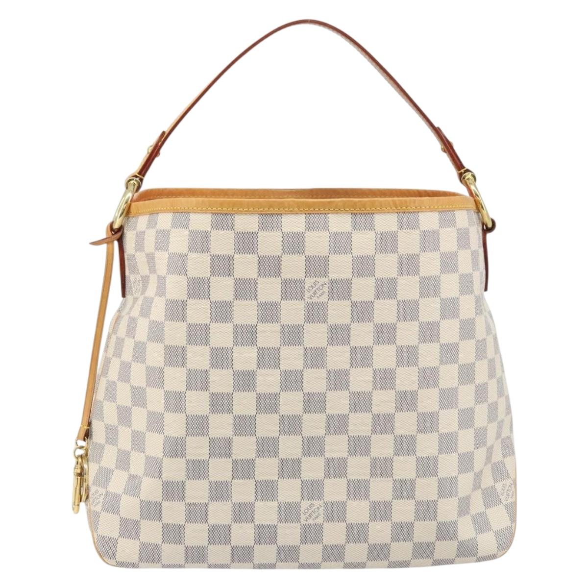 LOUIS VUITTON Damier Azur Delightful PM Shoulder Bag N41447 LV Auth 166230V